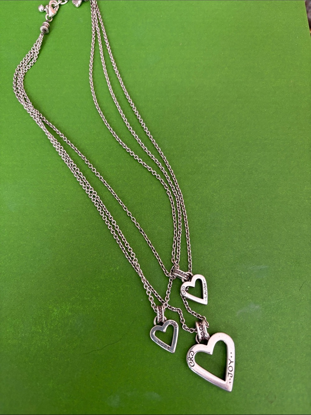Brighton Silver-Tone Layered Heart Necklace